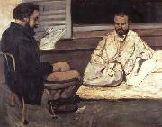 Paul Cezanne Paul Alexis faisant la lecture a Emile Zola oil painting on canvas